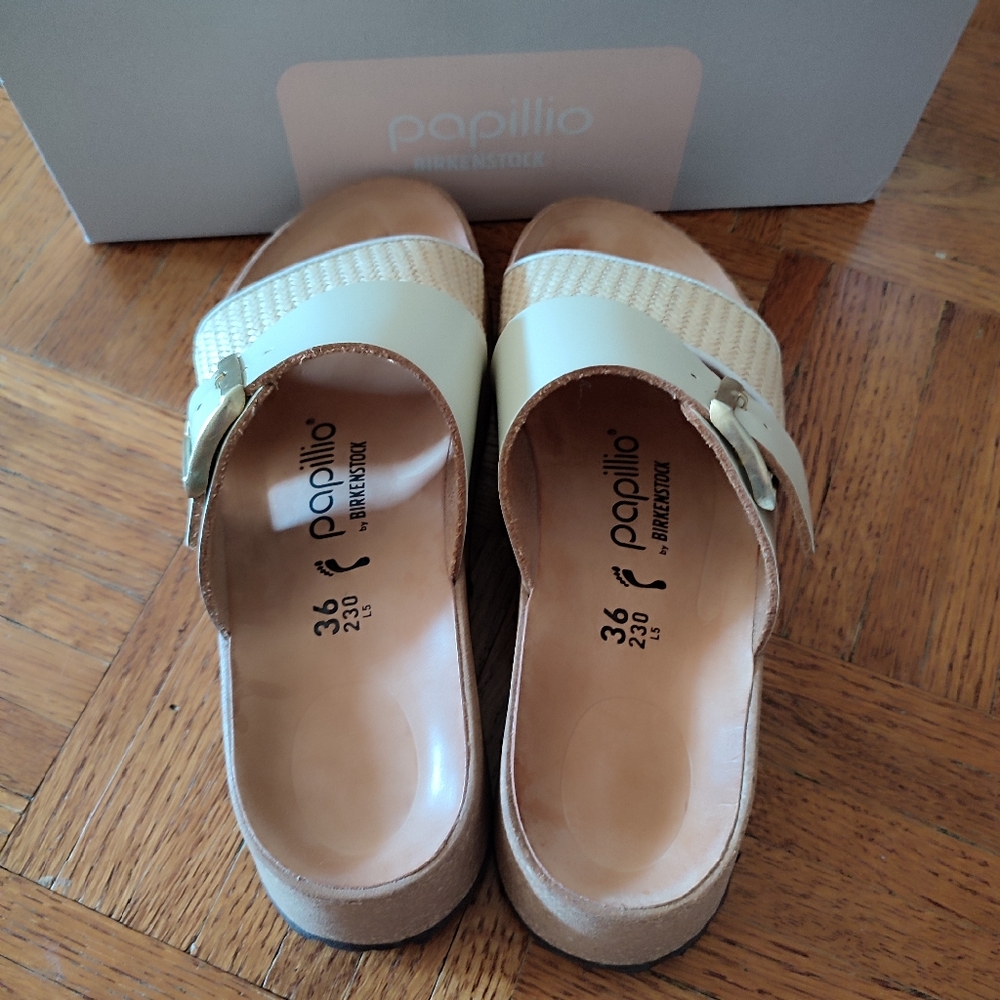Birkenstock Almina (Ecru, Size 6)